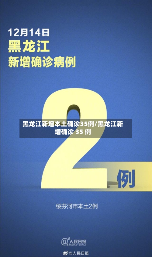 黑龙江新增本土确诊35例/黑龙江新增确诊 35 例