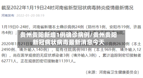 贵州贵阳新增1例确诊病例/贵州贵阳新冠病状病毒最新消息今天-第2张图片