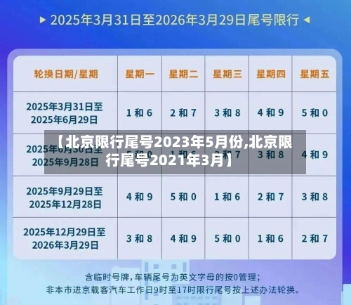 【北京限行尾号2023年5月份,北京限行尾号2021年3月】