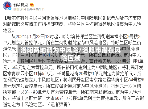 洛阳两地调为中风险/洛阳市潜在风险区域-第2张图片
