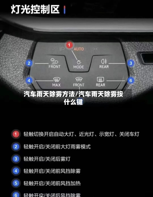 汽车雨天除雾方法/汽车雨天除雾按什么键-第3张图片