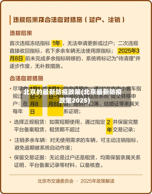 北京的最新防疫政策(北京最新防疫政策2025)-第3张图片