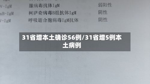 31省增本土确诊56例/31省增5例本土病例-第2张图片
