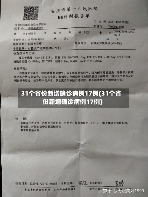 31个省份新增确诊病例17例(31个省份新增确诊病例17例)