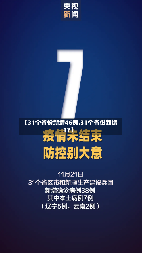 【31个省份新增46例,31个省份新增17】